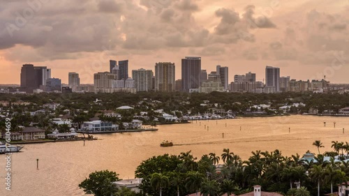 Fort Lauderdale, Florida, USA Skyline Time Lapse.