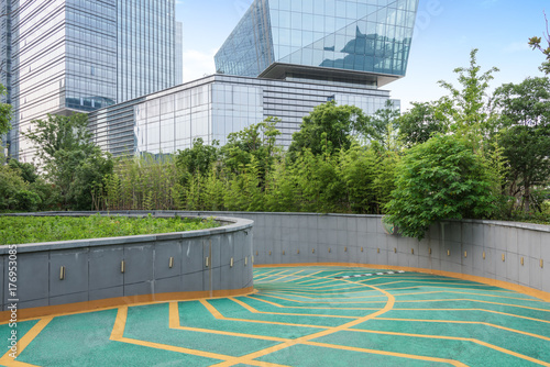 Entrance and Exit for parking Garage/Building,shanghai,china.
