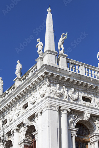 Zdjęcie XXL Biblioteka Narodowa św. Marka (Biblioteca Marciana), fasada, Wenecja, Włochy
