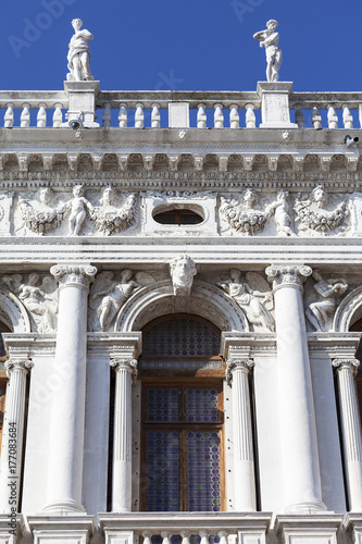 Zdjęcie XXL Biblioteka Narodowa św. Marka (Biblioteca Marciana), fasada, Wenecja, Włochy
