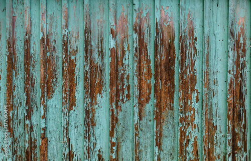 Wooden wall ornament and texture with old painted surface.