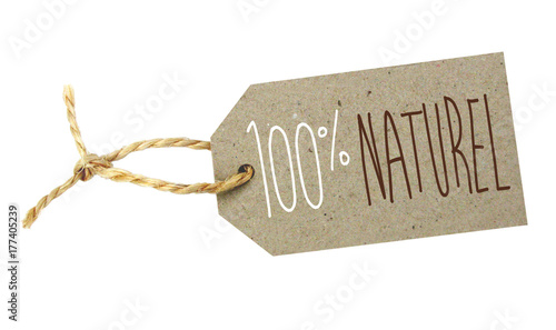 Étiquette 100% naturel