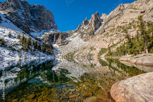 Emerald Lake, Rocky Mountains, Colorado, USA.
