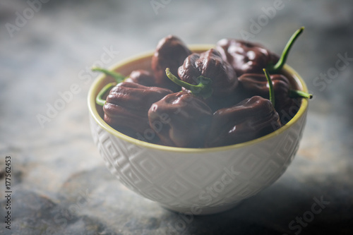 Habanero chocolate chili.