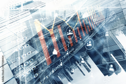 Modern business lifestyle. Mixed media