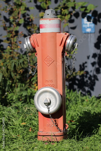 Roter Hydrant/ Wasserhydrant für die Feuerwehr (Landkreis Göttingen)