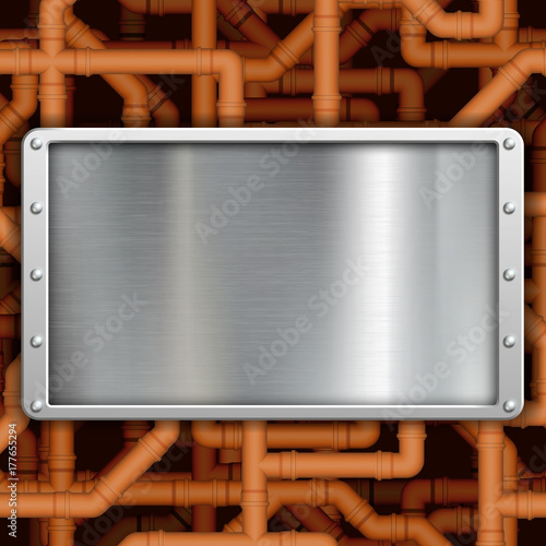 water pipe with steel plate