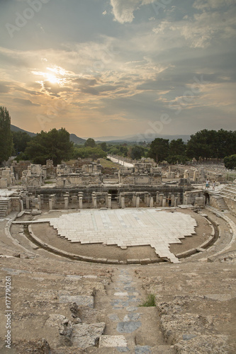 The Amphitheatre of Ephesus Ancient City in Turkey