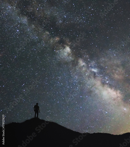 Man and the milky way