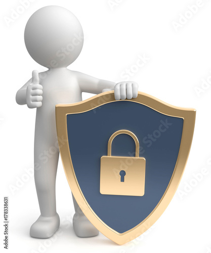 3d Männchen Datenschutz