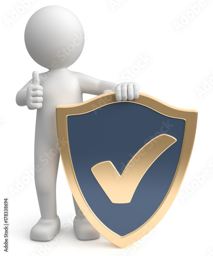 3d Männchen Sicherheit