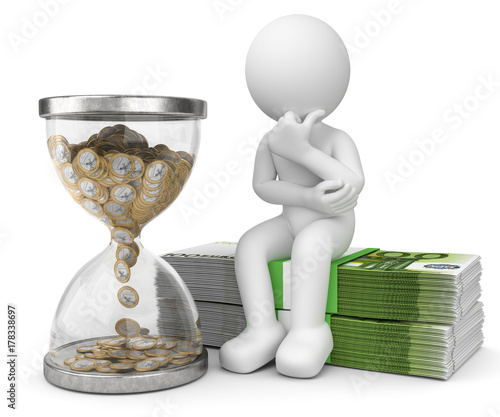 3d Männchen richtig Geld auf Zeit anlegen