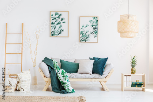 Relax room with paintings