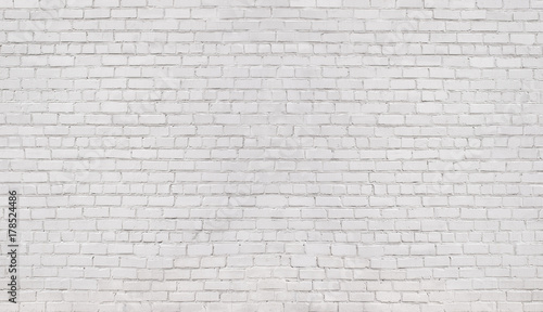 white brick wall, texture of whitened masonry as a background