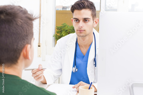 doctor in patient consultation, healthcare and health