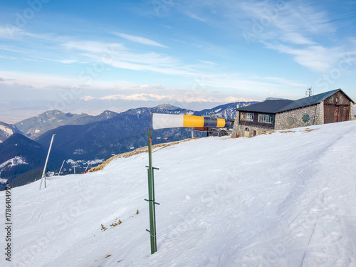 Windsock on a ski resort in Low Tatras