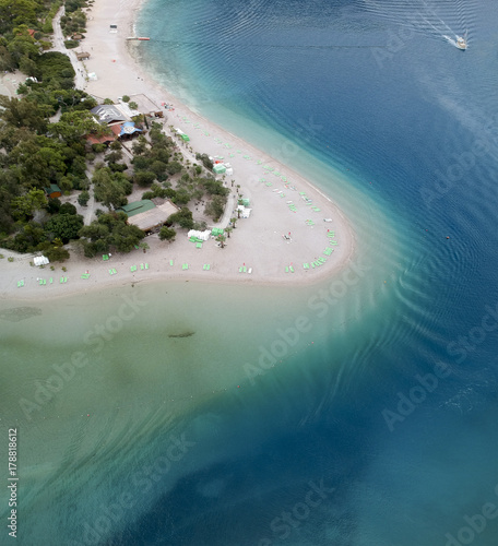 Aerial View of Dead Sea in Fethiye