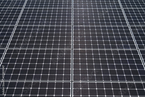 close up on solar panel, for design background