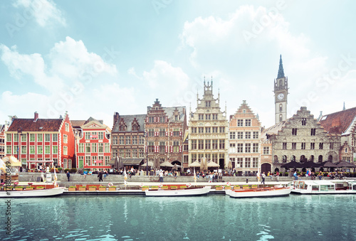 old town of Ghent, Belgium