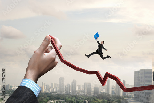 His growth and progress. Mixed media