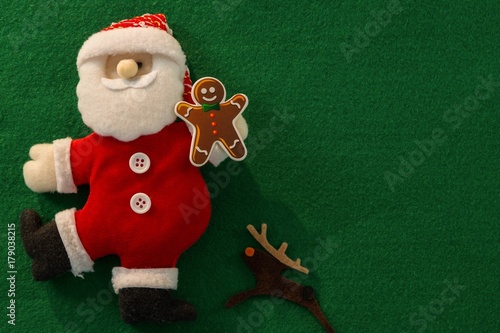 Directly above shot of Christmas decoration