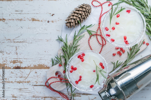 Christmas white margarita punch
