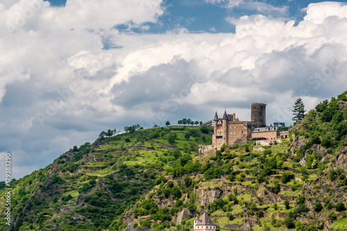 Katz Castle at Rhine Valley near St. Goarshausen, Germany
