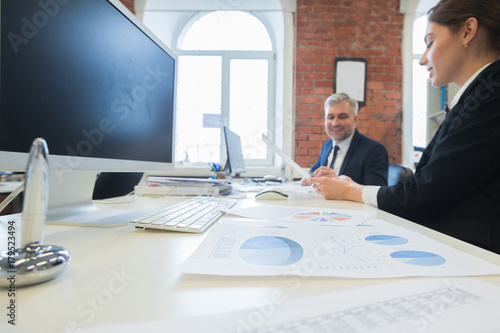 Business people working together