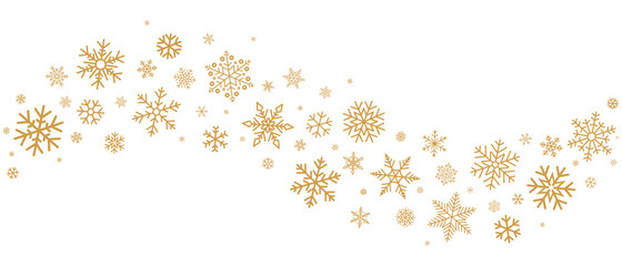 Snowflakes border