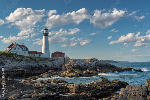 Zdjęcie XXL Portland Kierownicza latarnia morska przy letnim dniem, Portland, Maine, usa.