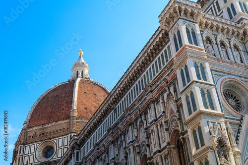 Plakat Włochy. Florence.The Florence Cathedral, Cattedrale di Santa Maria del Fiore, Katedra Najświętszej Maryi Panny z kwiatów.
