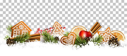 Traditional Christmas border