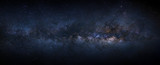 Panorama milky way galaxy with stars and space dust in the universe