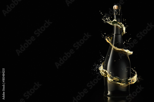 New Year Celebration with champagne