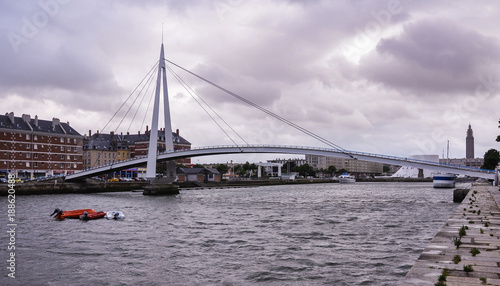 Obraz na płótnie Le Havre, Passerelle François Le Chevalier, France