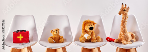 Animal toys in the waiting room of a hospital © exclusive-design