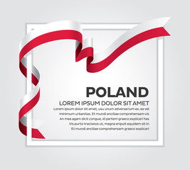 Poland flag background
