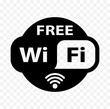 free wifi sticker, free wi-fi icon, free wi fi label sign