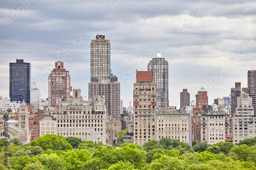 Zdjęcie XXL Manhattan linia horyzontu nad central park, Miasto Nowy Jork, usa.
