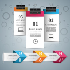 3D infographic design template and marketing icons.