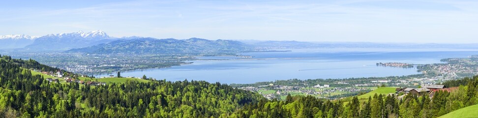 Blick auf die östliche Bodensee-Region