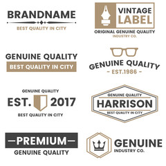 Vintage Retro Vector Logo for banner