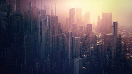 futuristic city
