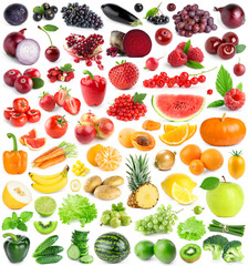 Collection of fruits and vegetables