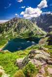 Wonderful Czarny Staw Gasienicowy in summer sunny day