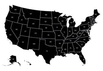 United States of America map