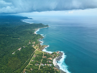 Santana ocean coastline in Nicaragua