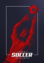 Soccer goalkeeper poster