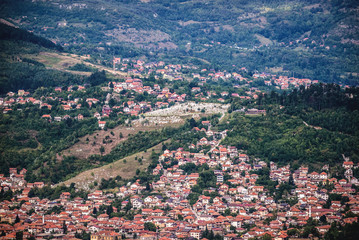 Aerial view on Sarajevo city, Bosnia and Herzegovina