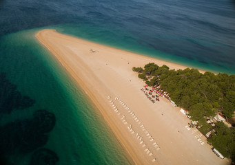 Golden cape Brač, Croatia, Zlatni rat
